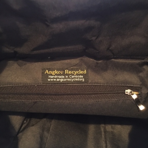 Angkor Recycled Backpack Handmade In Cambodia - Picture 2 of 6